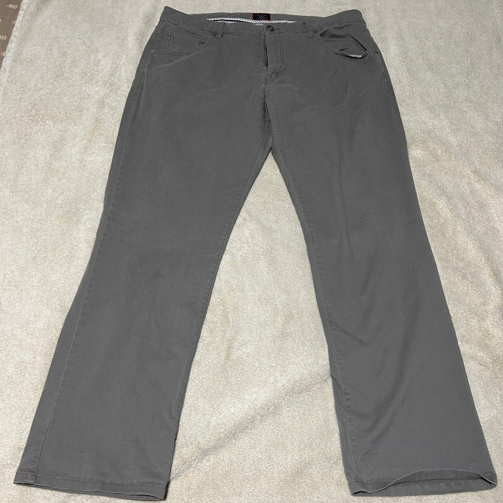 UNTUCKit Don Santiago Pants Mens 38 32 Grey Relaxed Fit Cotton Stretch